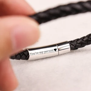 Pulsera de cuero personalizada