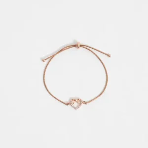 pulsera flexible con dije corazón