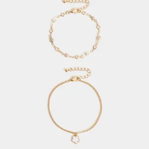 sets de pulseras con perlas